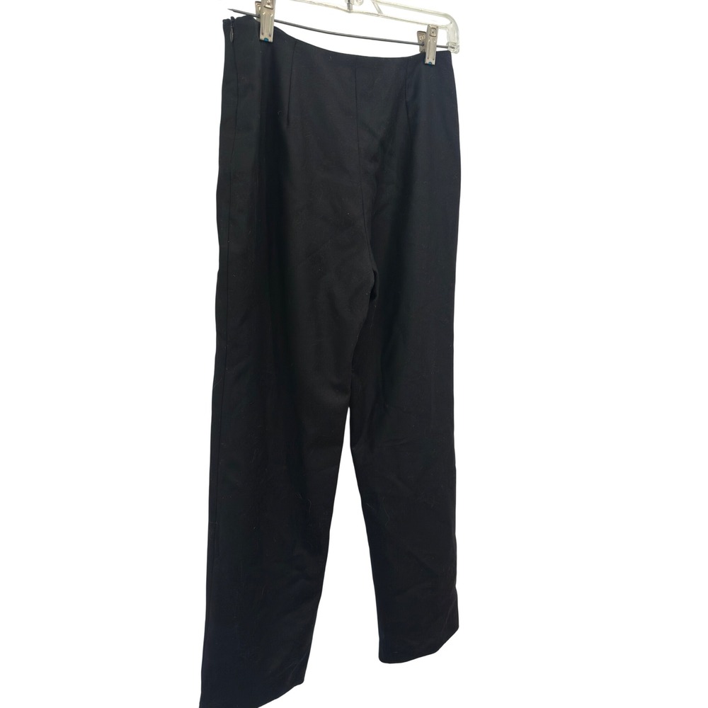 Bernard Zins Paris Wool Cashmere Trousers Black Made in France Old Money W28